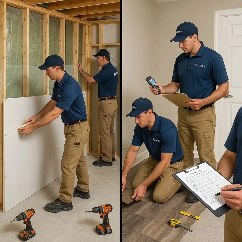 Repairs and Reconstruction process in Cedar County, IA